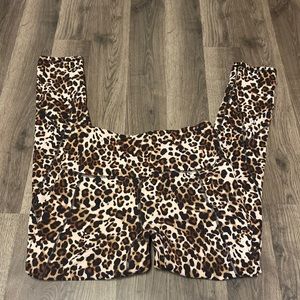 Cheetah print leggings